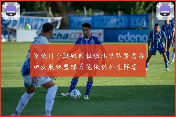 翟晓川小腿肌肉拉伤北京队紧急召回发展联盟球员范依铭补充阵容